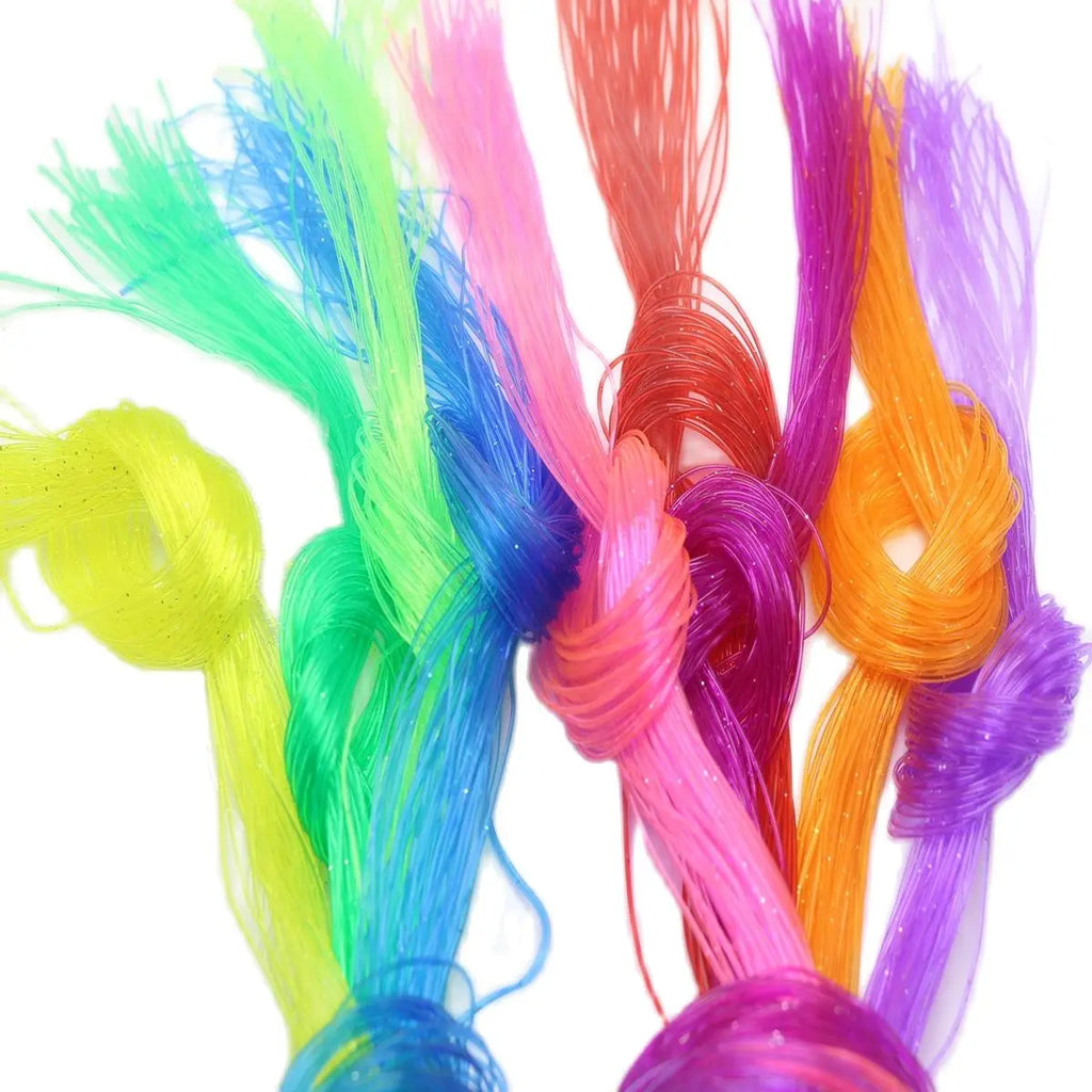 50m Mixed Color 0.8mm PVC Braided Beading Jewelry Cord Beading Jewelry Cord QXL Default Title