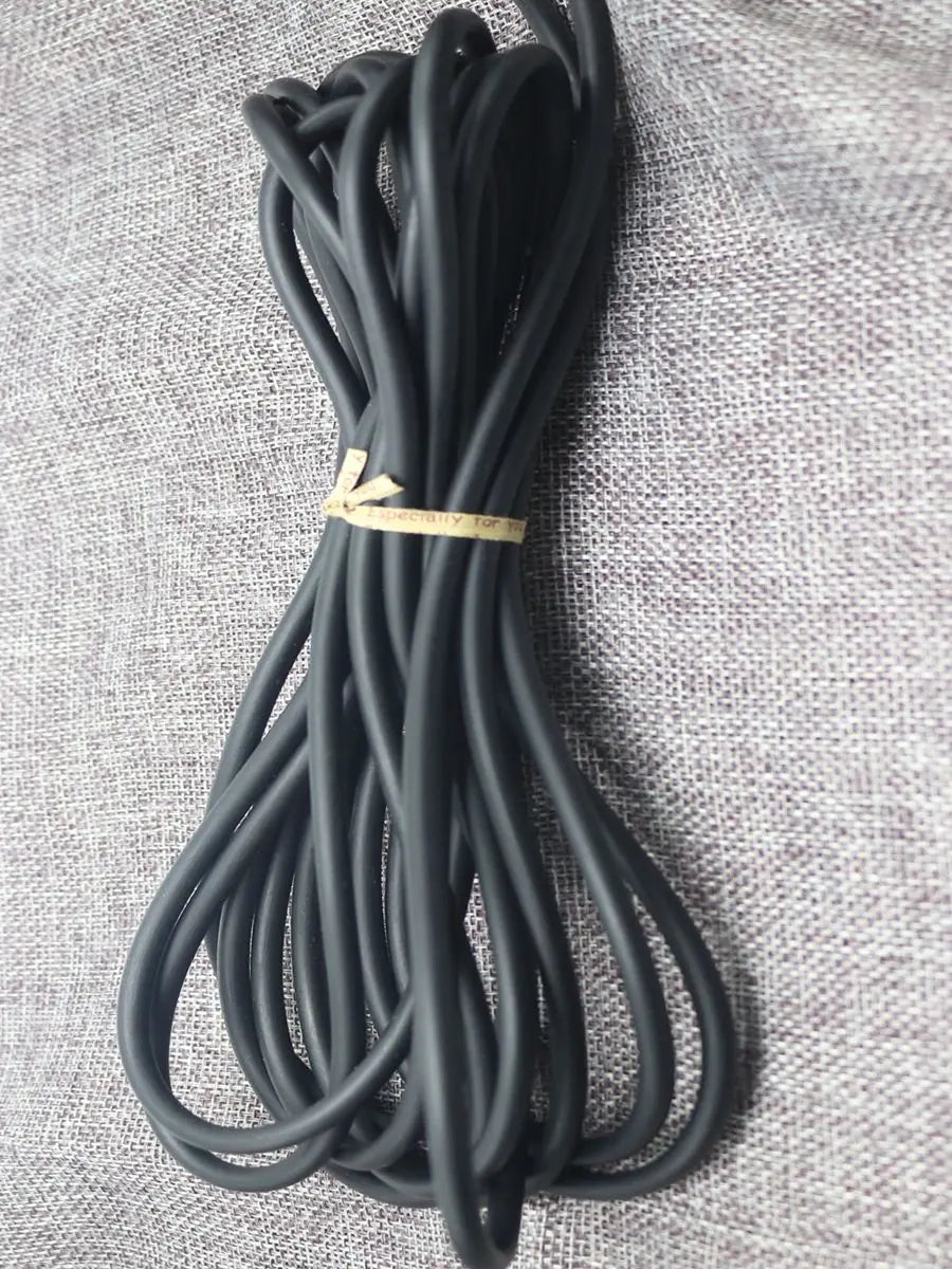5m Black 5mm Rubber Jewelry Cord – Latex-Free Craft String Jewelry Craft Cord QXL