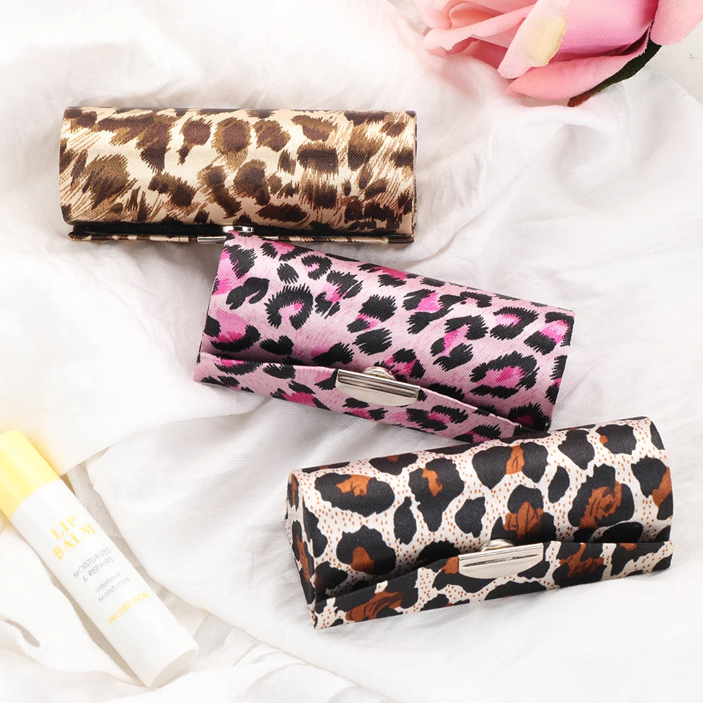 Retro Embroidered Flower Lipstick Case with Mirror | 4 Colors Lipstick Case QXL