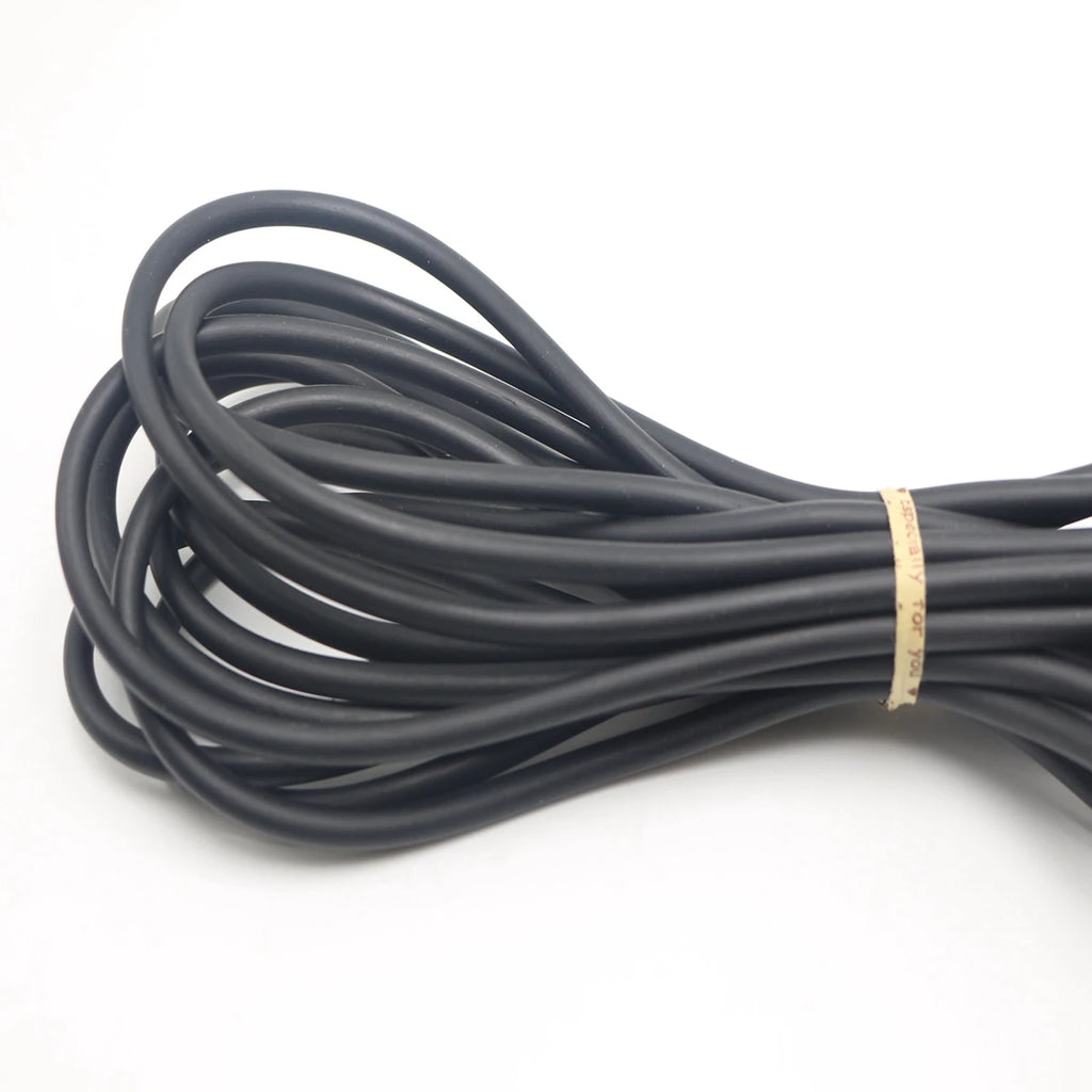 5m Black 5mm Rubber Jewelry Cord – Latex-Free Craft String Jewelry Craft Cord QXL