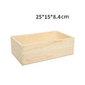 Retro Wooden Storage Box | Open Top Rectangular Organizer Wooden Storage Box QXL 7 China Mainland