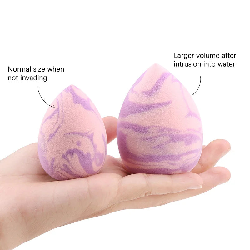 Marbling Water-Drop Makeup Sponge | Foundation Concealer Puff Makeup Sponge Puff QXL