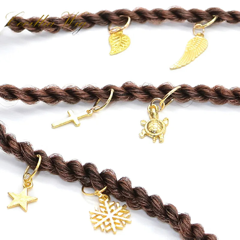 Metal Dreadlock Hair Rings Beads & Braid Cuffs | 10–100 Pcs Hair Braid Rings QXL