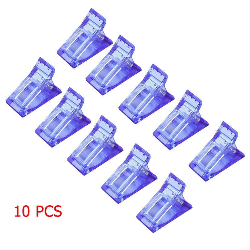 Nail Extension Clip Tips | UV Gel Builder Tool 1/5/10 Pcs Nail Extension Clips QXL