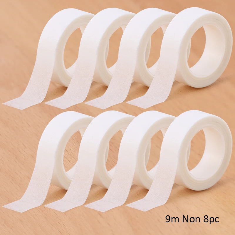 Micropore Lash Tape for Eyelash Extensions | 2/8 Pack Lash Extension Tape QXL 9m Non 8pc