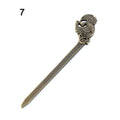 Vintage Bronze Metallic Hair Stick Clip | Women's Hairpin Hair Stick Hairpin QXL 7
