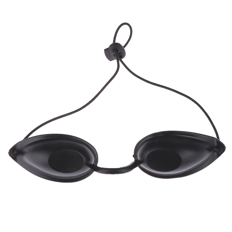 UV Tanning Goggles | Soft Silicone Sun Eye Shield – Black Tanning Goggles QXL 1pc as shown