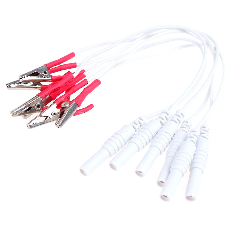 12-Pack Alligator Clip Cables for TENS & Acupuncture Devices Acupuncture Clip Cables QXL