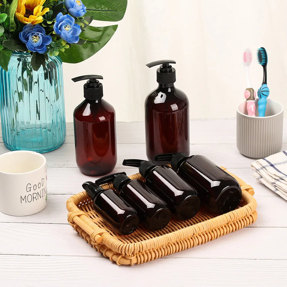 Refillable Pump Dispenser Bottles 100–500ml | Soap & Shampoo Refillable Pump Bottle QXL