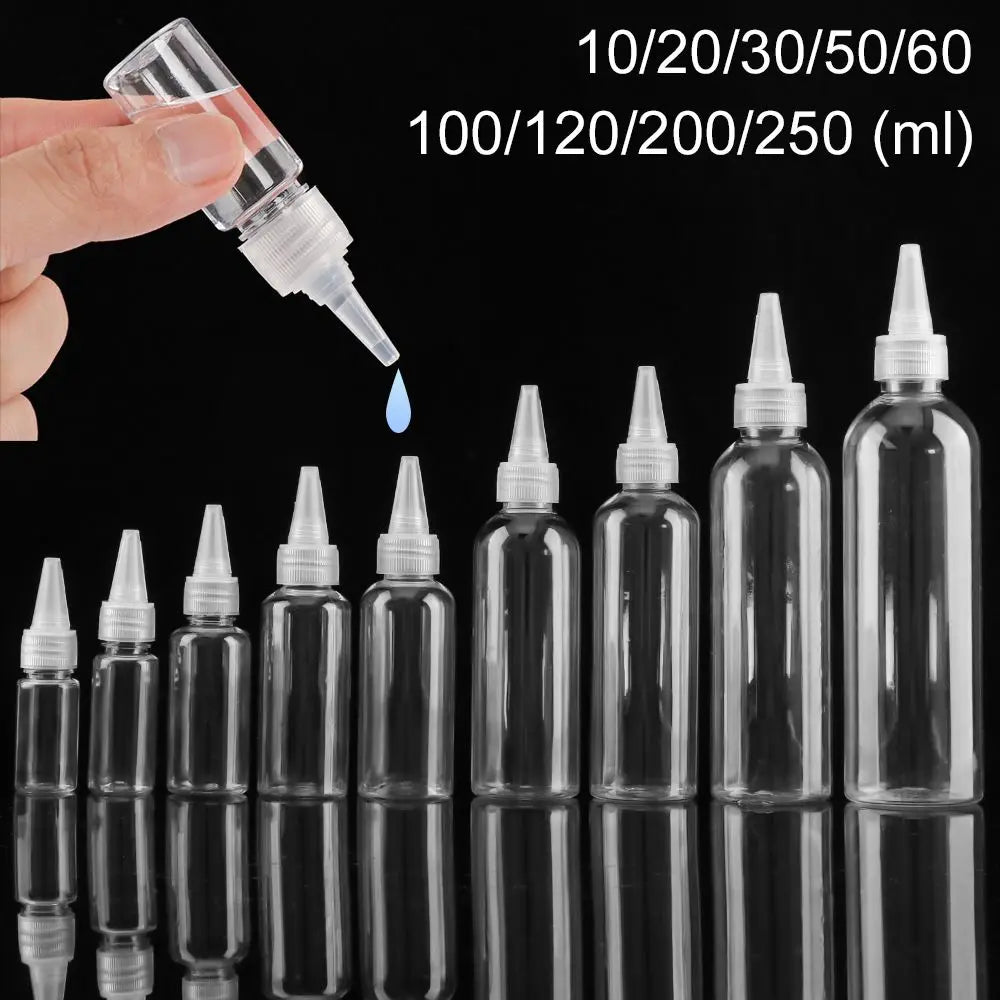 5-Pack Refillable PE Dropper Squeeze Bottles | Multi-Size Refillable Dropper Bottles QXL 50ml