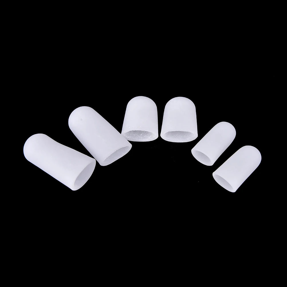 Silicone Gel Toe & Finger Protectors | Cushioned Tube Cap Pair Silicone Toe Protector QXL