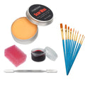 VERONNI SFX Halloween Wound Scar Wax Makeup Kit & Body Paint SFX Makeup Kit QXL 5pcs-01-10 brushes