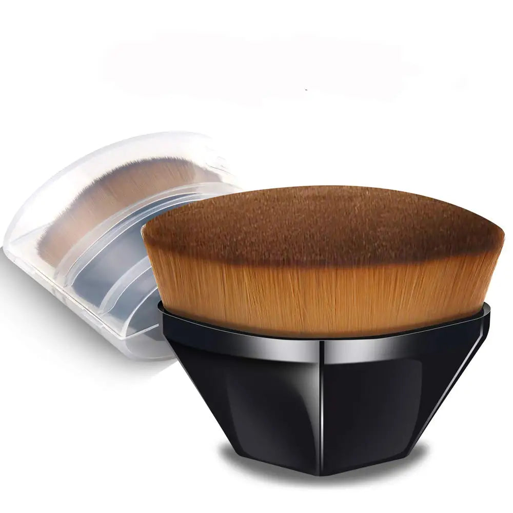 Flat Top Foundation Brush | Petal-Shaped Face Makeup Brush Foundation Makeup Brush QXL black