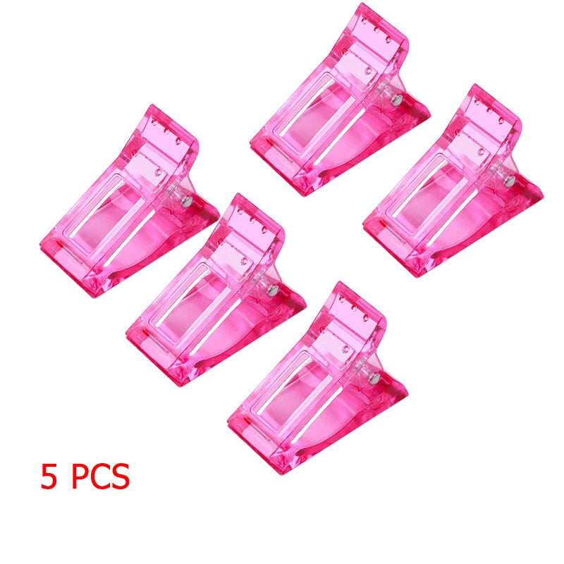 Nail Extension Clip Tips | UV Gel Builder Tool 1/5/10 Pcs Nail Extension Clips QXL