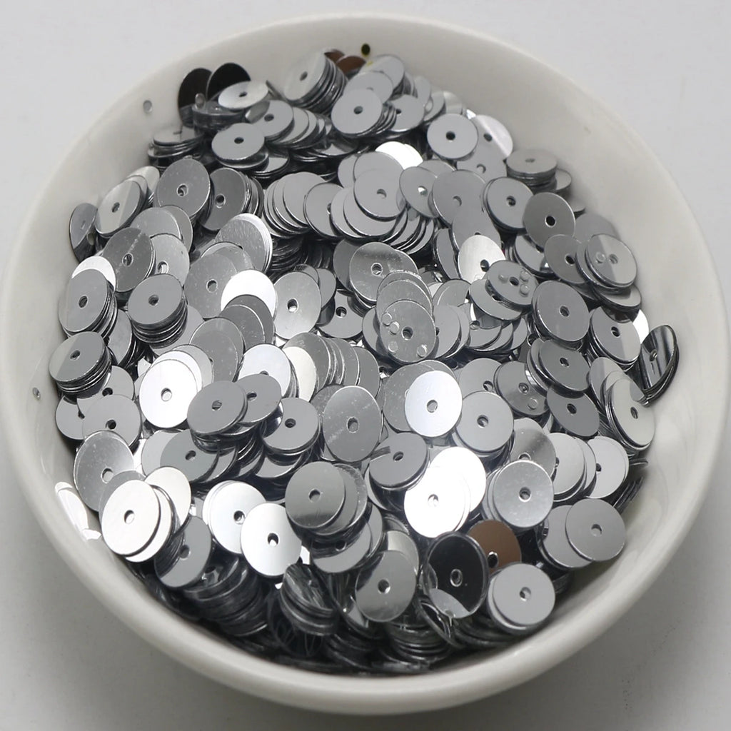 60g Flat Round Loose Sequins 5–12mm | Paillettes for Sewing Craft Sequins QXL