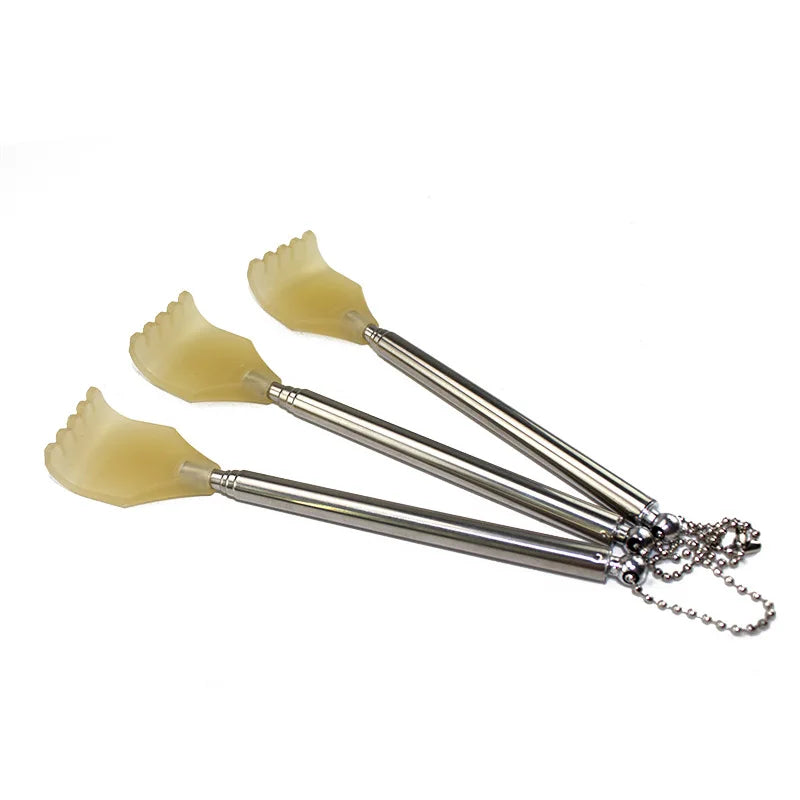 Telescopic Bear Claw Back Scratcher | Stainless Steel Back Scratcher QXL 1pcs random color