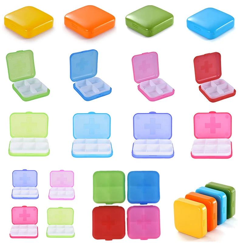 Portable Pill Organizer Travel Case | Tablet & Candy Box Pill Organizer Case QXL