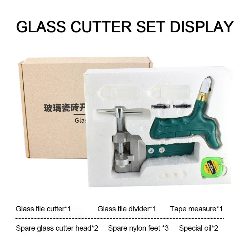 Professional Glass & Ceramic Tile Cutter | Manual DIY Tool Set Tile Glass Cutter QXL