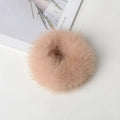 Mink Hair Scrunchie Elastic Ponytail Band | Vintage Style