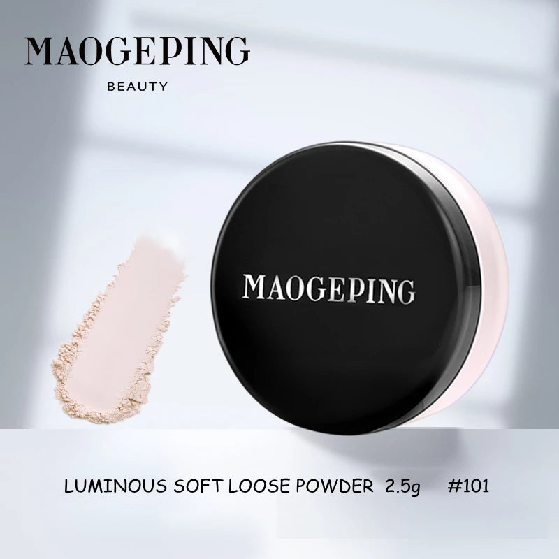 Maogeping Luminous Soft Loose Setting Powder 2.5g | Oil-Control Loose Setting Powder QXL