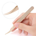 Pearl Gold Eyelash Extension Tweezers | Anti-Static Stainless Eyelash Extension Tweezers QXL Pearl gold D
