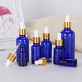 Blue Glass Dropper Bottle 5–100ml | UV-Protective Essential Oil Jar Glass Dropper Bottle QXL 10ml