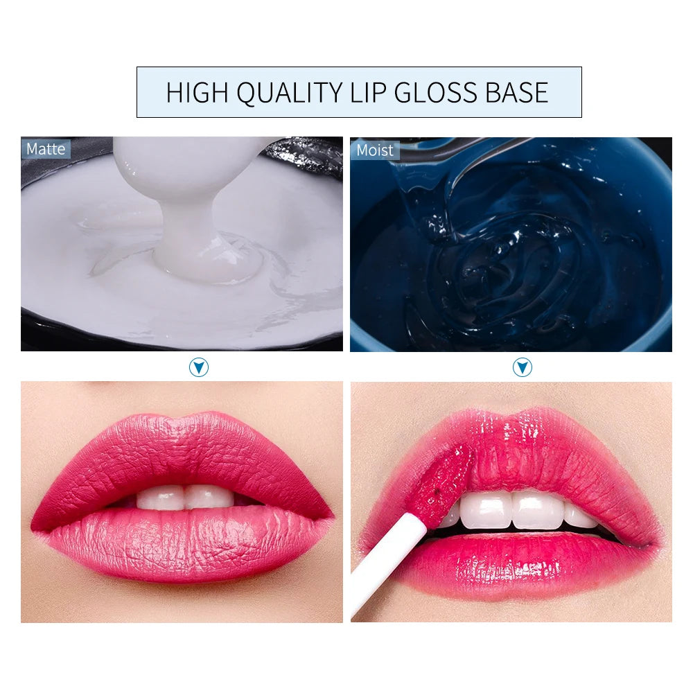 200ml DIY Matte Lip Gloss Base Gel – Clear & Moisturizing Lip Gloss Base QXL