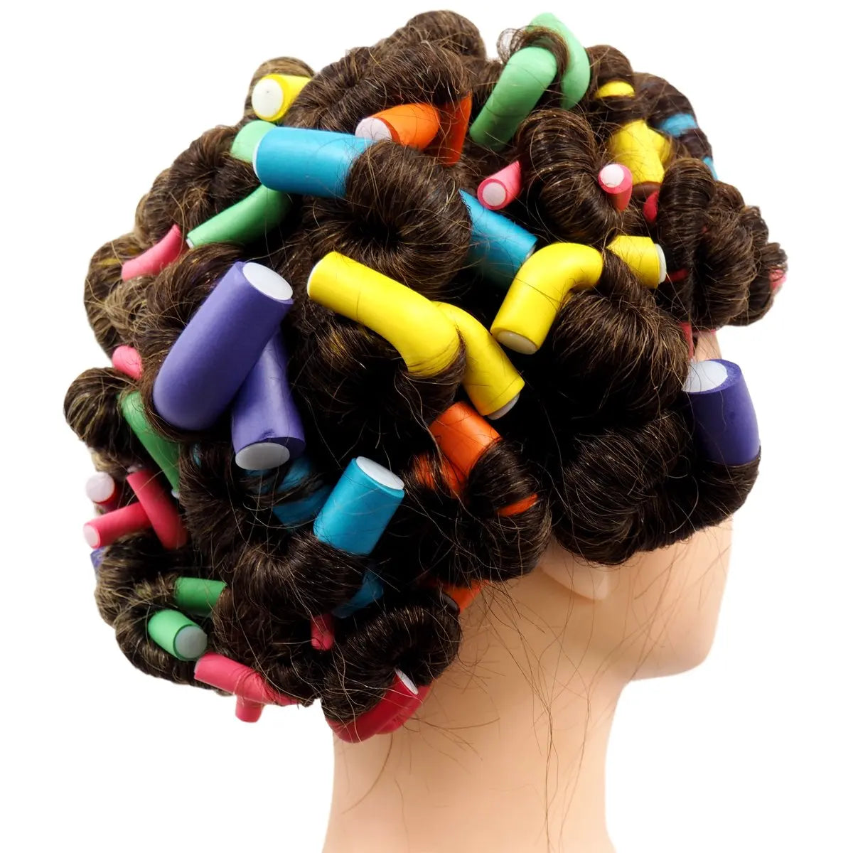 10-Pack Flexible Foam Hair Curling Rods | No-Heat Rollers Set Foam Hair Rollers QXL