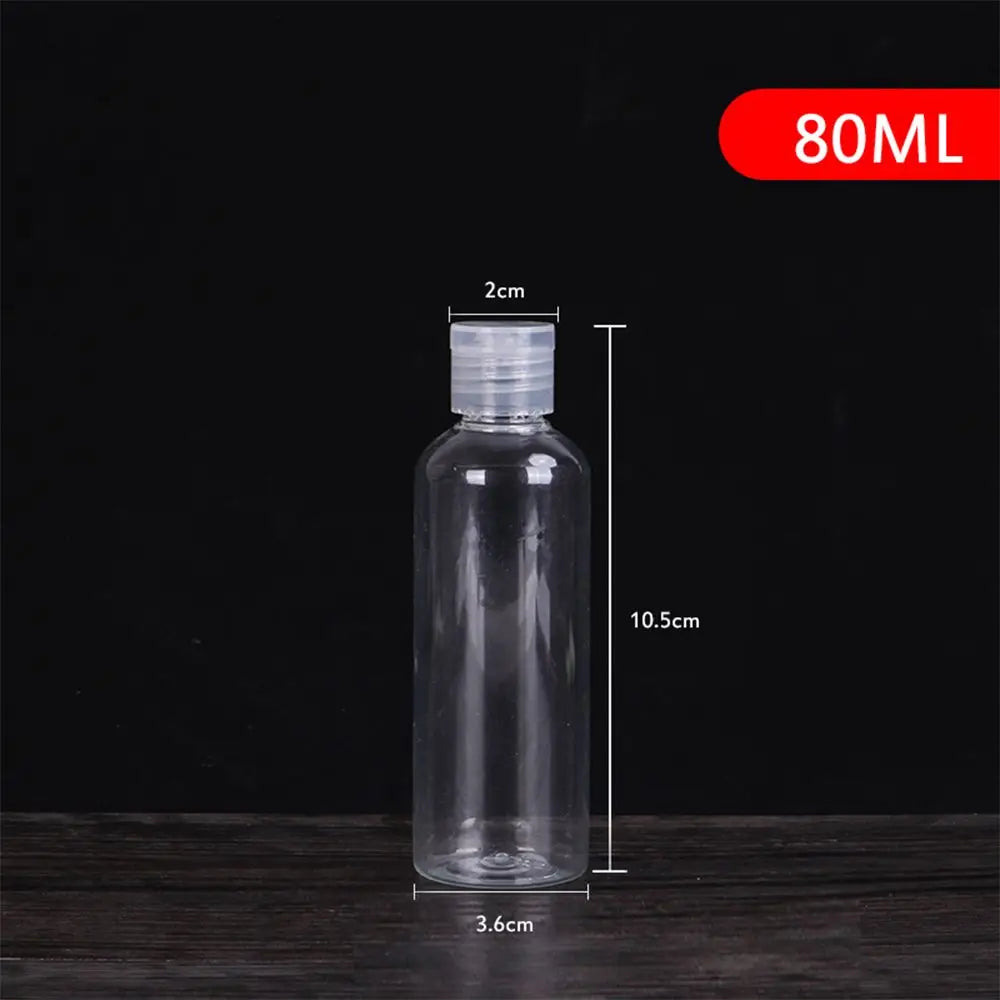 Refillable PET Plastic Bottles 5–100ml | Travel Cosmetic Containers Refillable Cosmetic Bottle QXL 80ML-3PCS