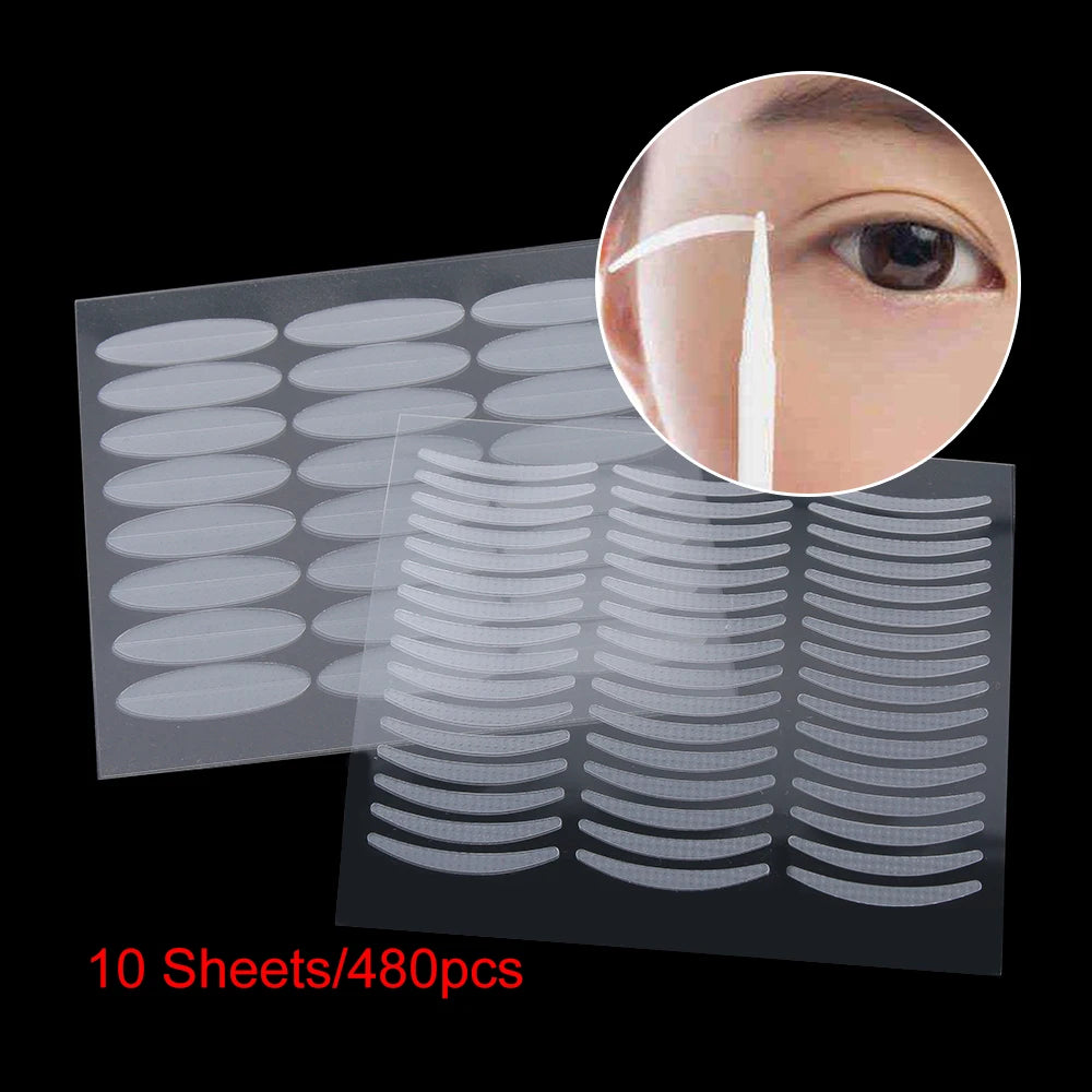 480-Pack Invisible Double-Sided Eyelid Tape Stickers | LEKGAVD Eyelid Tape Stickers QXL