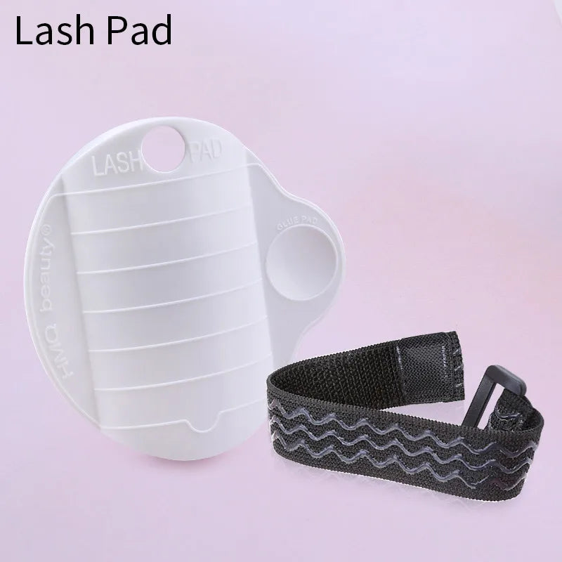 3-in-1 Lash Extension Palette Holder | Hand-Worn Adjustable Lash Extension Tool QXL 3in1 Eyelash Pad