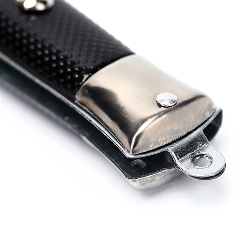Foldable Butterfly Knife Comb | Pocket Flip Hair Comb Black Folding Pocket Comb QXL