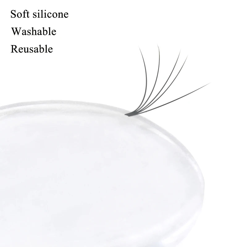 3-Pack Silicone Easy Fan Lash Pads | Eyelash Extension Tray Lash Extension Pad QXL