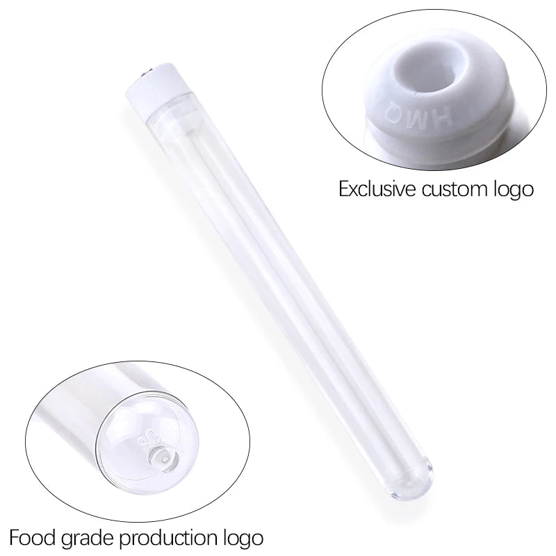 Reusable Spoolie Eyebrow Brush Tubes with Resin Drill Caps Spoolie Brush Set QXL