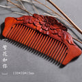 Carved Sandalwood Comb | Anti-Static Scalp Massage Wood Comb Wooden Hair Comb QXL 2