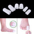Silicone Gel Toe & Finger Protectors | Cushioned Tube Cap Pair Silicone Toe Protector QXL size L