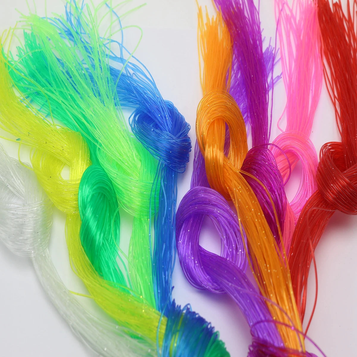 50m Mixed Color 0.8mm PVC Braided Beading Jewelry Cord Beading Jewelry Cord QXL