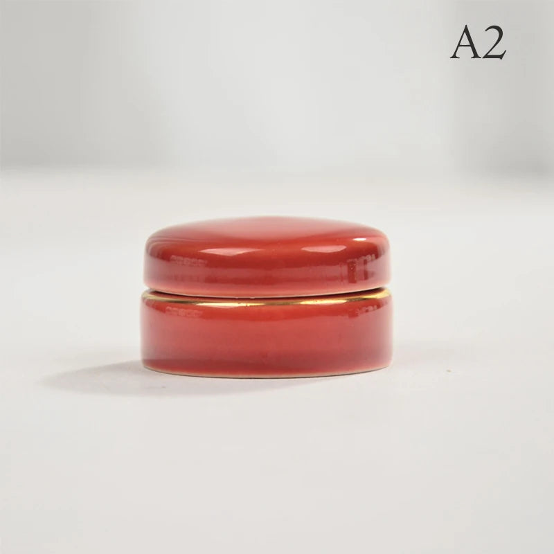 7ml Vintage Ceramic Cosmetic Jar | Cream, Lip Balm & Eyeshadow Pot Ceramic Cosmetic Jar QXL A2