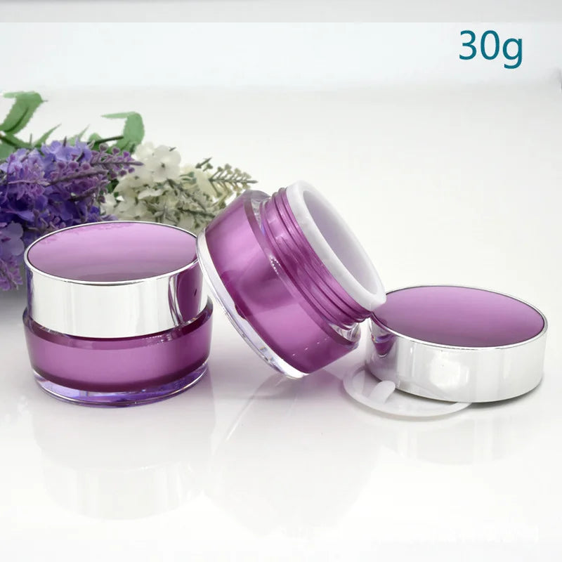5g–50g Refillable Cosmetic Cream Jar | Pink, Purple, Gold, White Cosmetic Cream Jar QXL