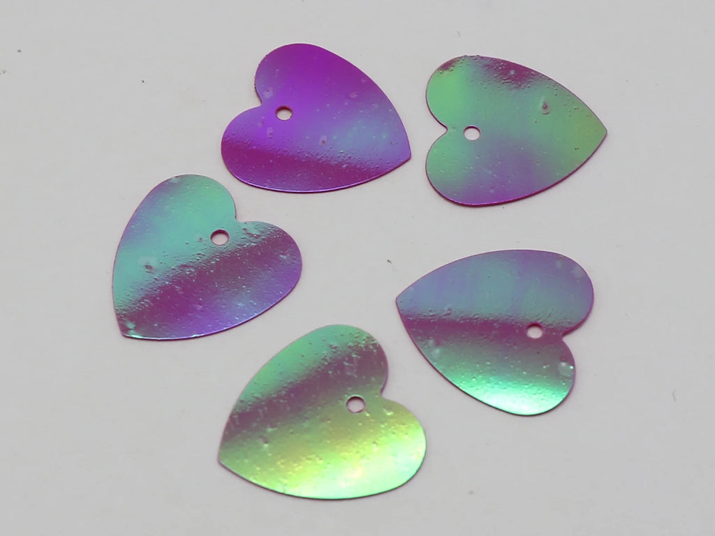 600 Flat Heart Sequins 16mm | Loose Paillettes Sewing Crafts Craft Sequins QXL