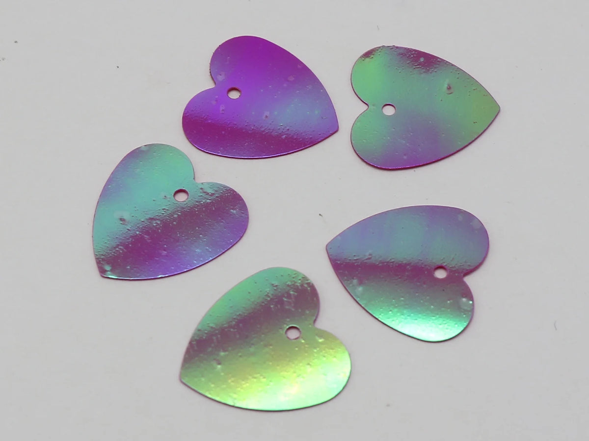 600 Flat Heart Sequins 16mm | Loose Paillettes Sewing Crafts Craft Sequins QXL