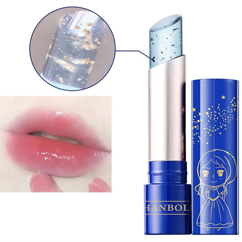 Han Boli Gold Foil Temperature-Change Moisturizing Lip Balm Color-Change Lip Balm QXL