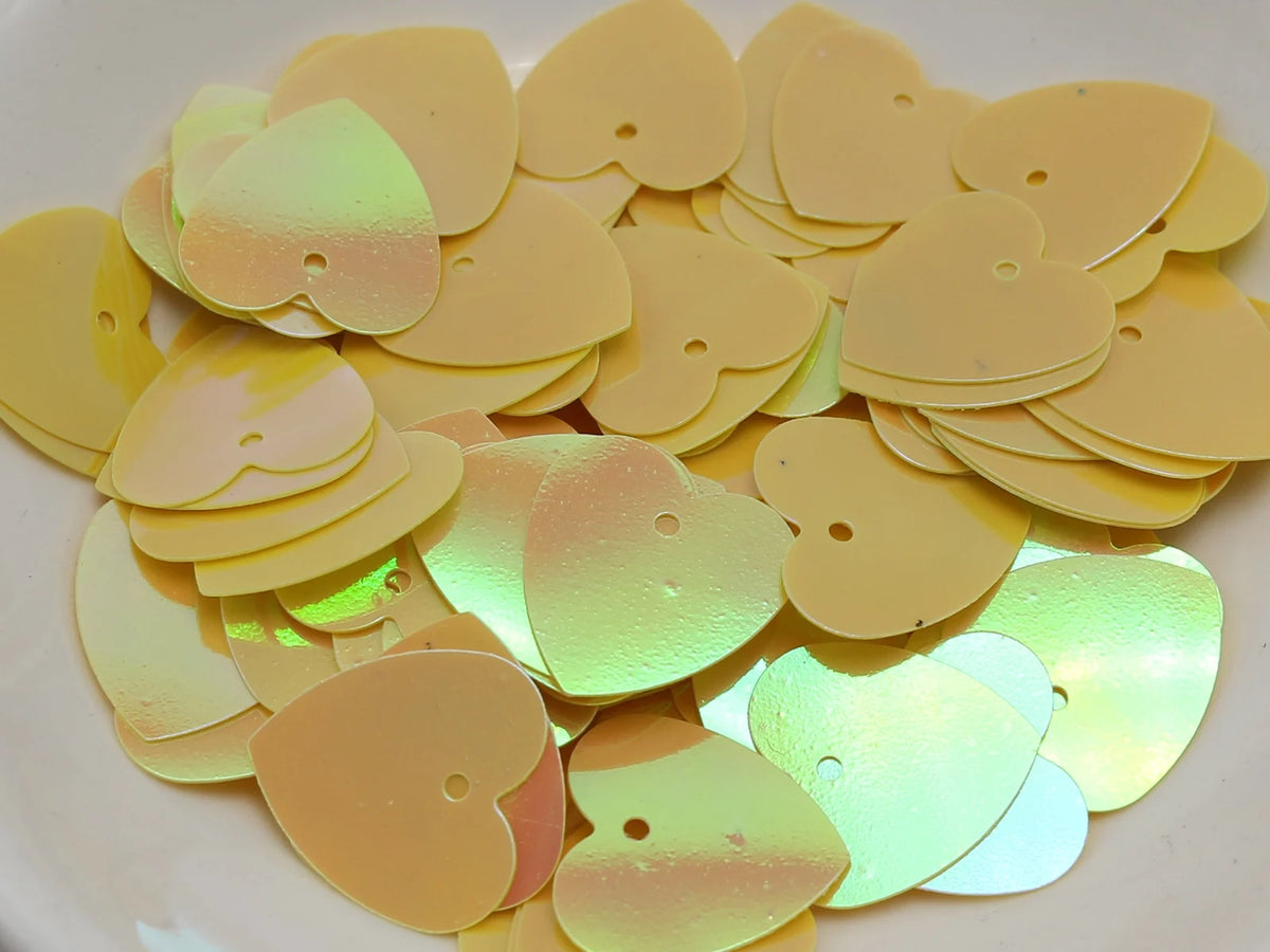 600 Flat Heart Sequins 16mm | Loose Paillettes Sewing Crafts Craft Sequins QXL