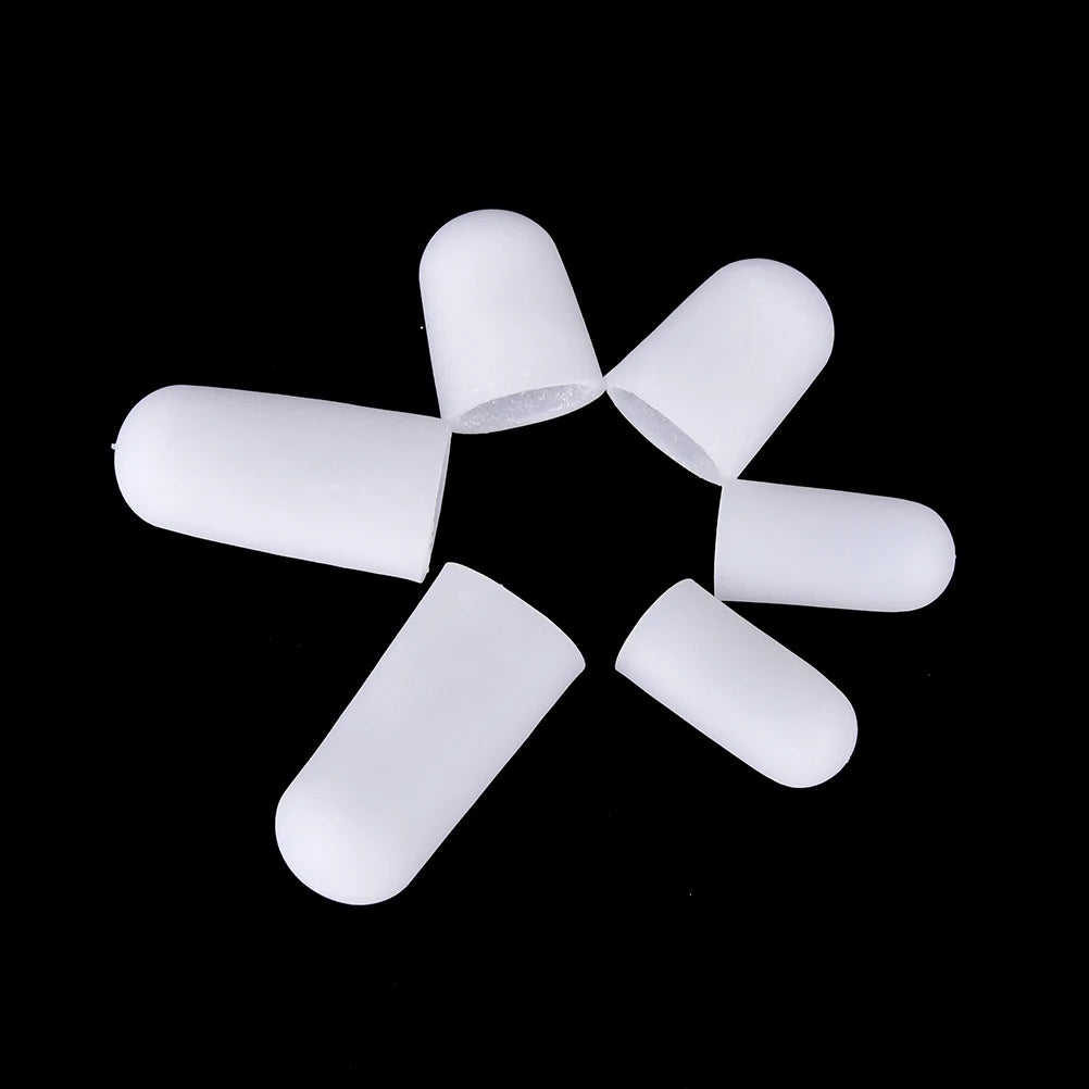 Silicone Gel Toe & Finger Protectors | Cushioned Tube Cap Pair Silicone Toe Protector QXL