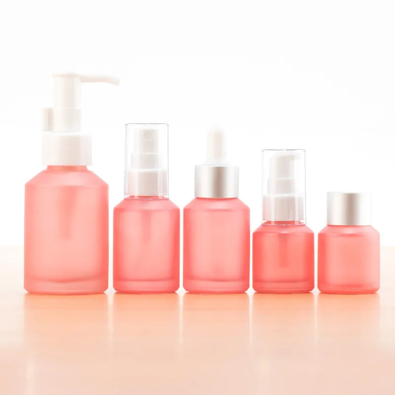Pink Glass Perfume Spray Bottle Fine Mist Atomizer 15–100ml Perfume Spray Bottle QXL