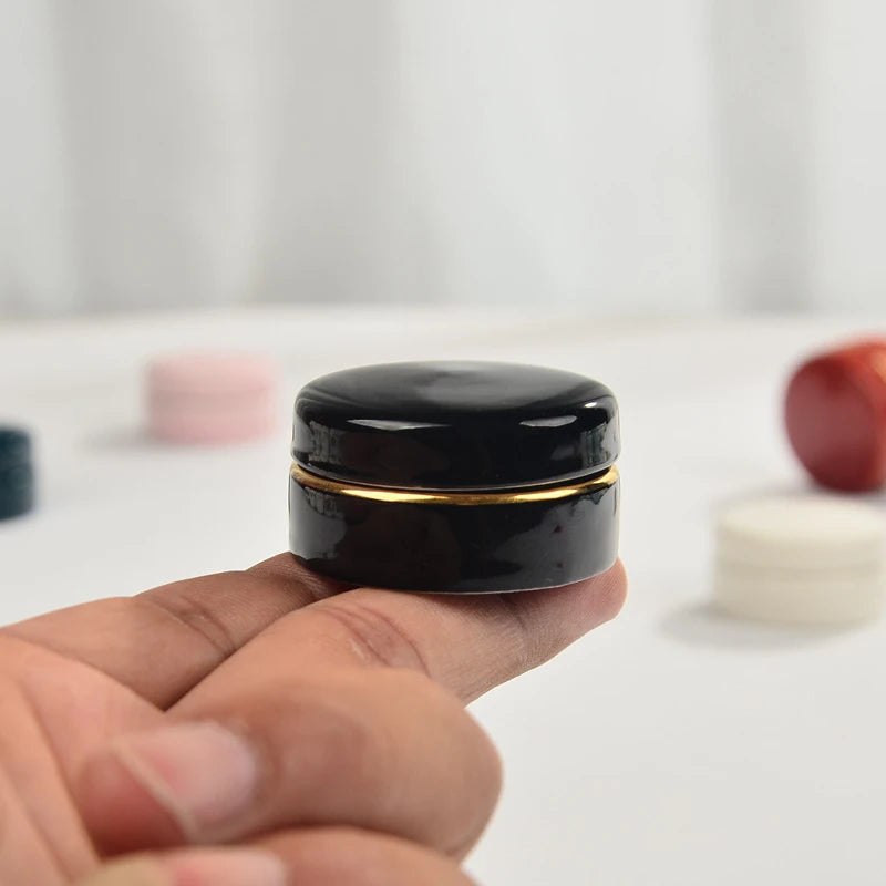 7ml Vintage Ceramic Cosmetic Jar | Cream, Lip Balm & Eyeshadow Pot Ceramic Cosmetic Jar QXL