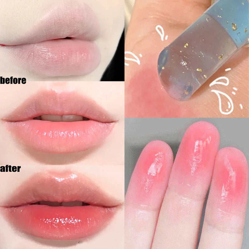Han Boli Gold Foil Temperature-Change Moisturizing Lip Balm Color-Change Lip Balm QXL