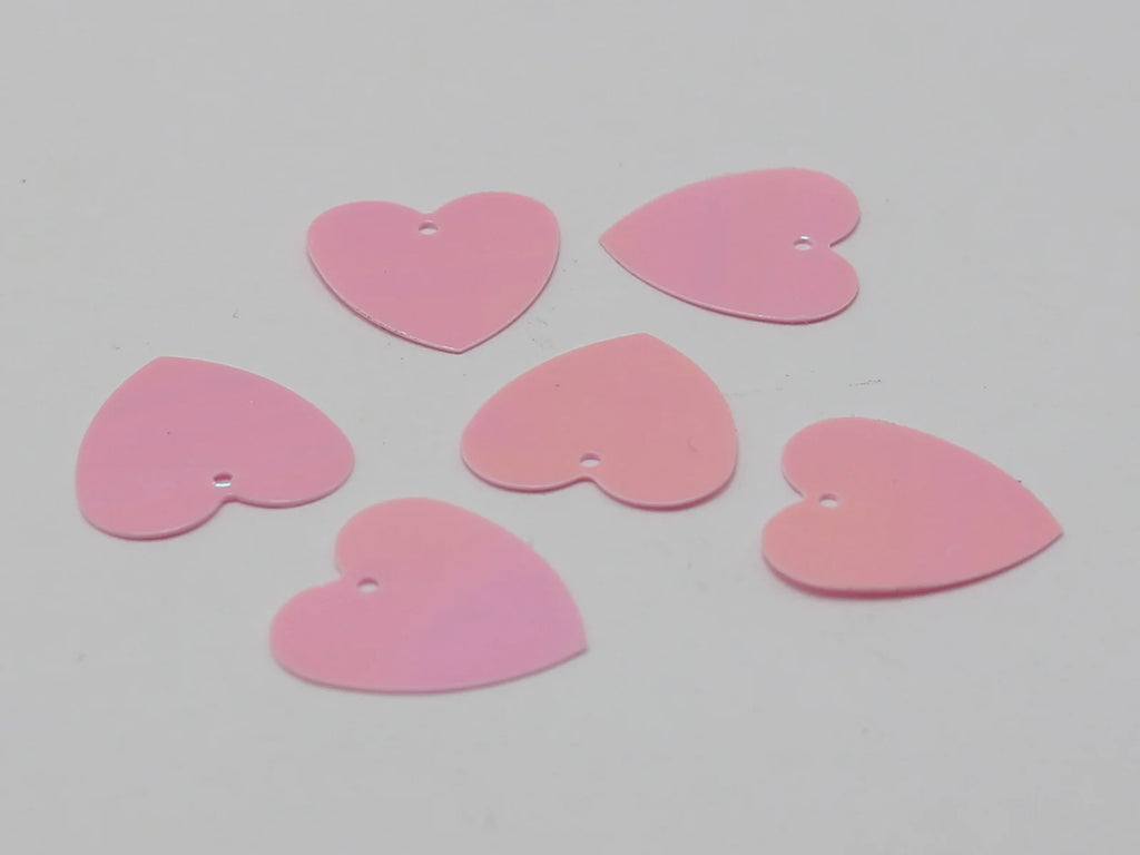 600 Flat Heart Sequins 16mm | Loose Paillettes Sewing Crafts Craft Sequins QXL