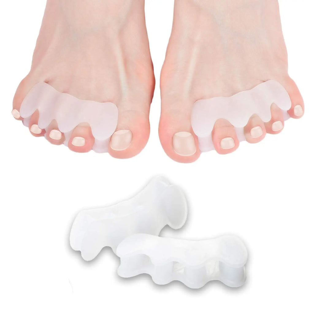 Silicone Toe Separators & Big Toe Straightener | Universal Fit Silicone Toe Separator QXL