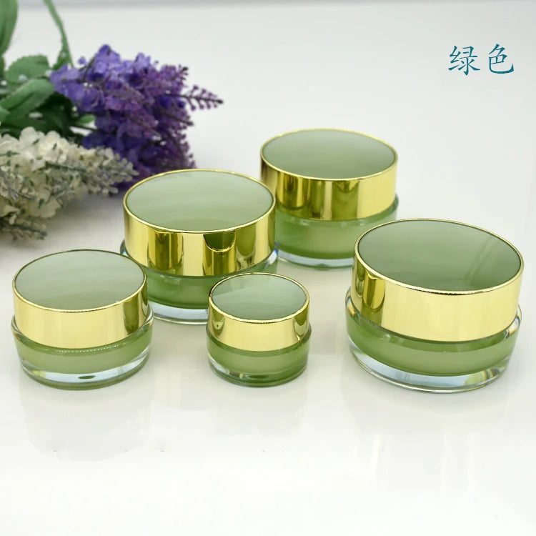 5g–50g Refillable Cosmetic Cream Jar | Pink, Purple, Gold, White Cosmetic Cream Jar QXL Green 20g